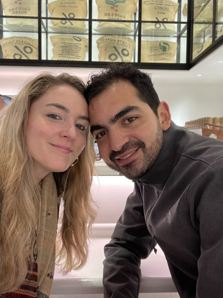 Meghan & Rodri at % Arabica