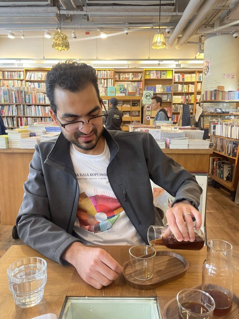 Rodri at Kubrick Coffee in HK