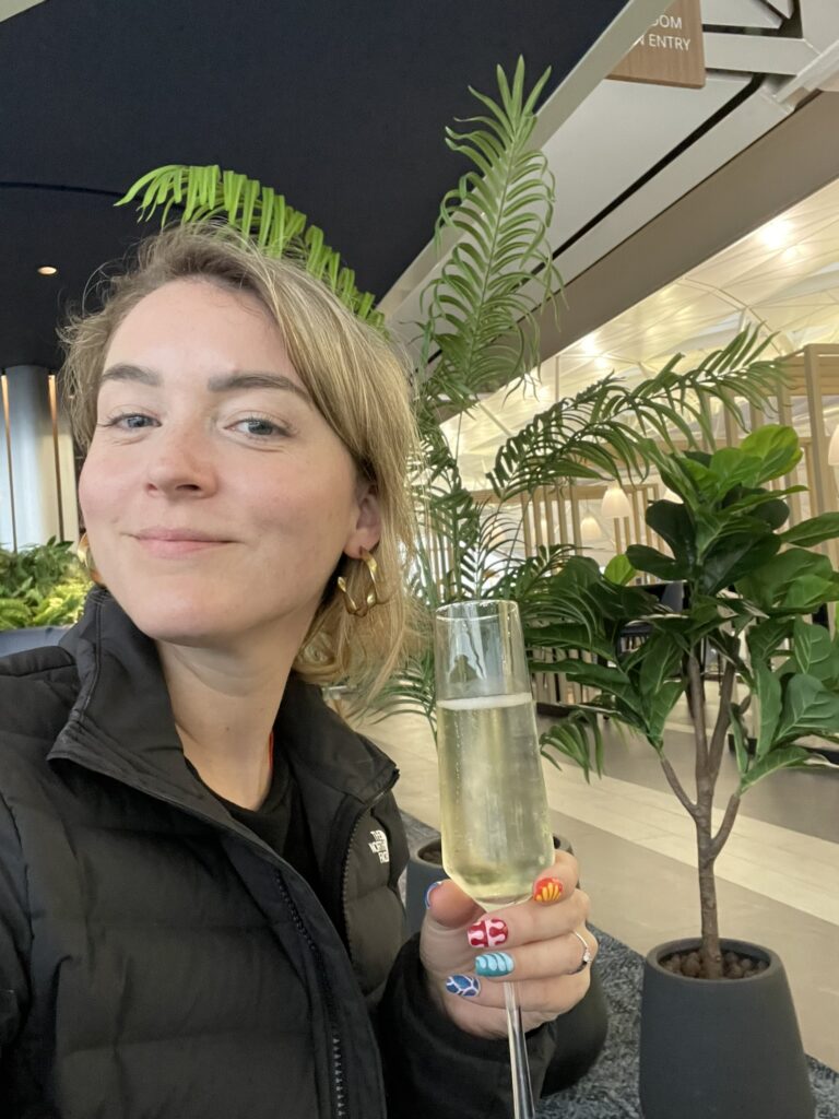 Meghan Chase Sapphire Reserve Lounge Hong Kong